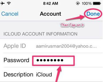 Supprimer compte iCloud