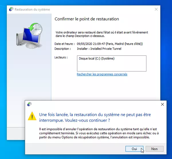 Windows 10 : comment créer des points de restauration