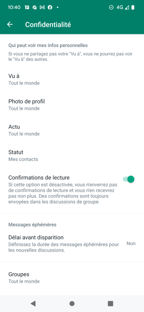 WhatsApp : Comment activer la suppression automatique messages