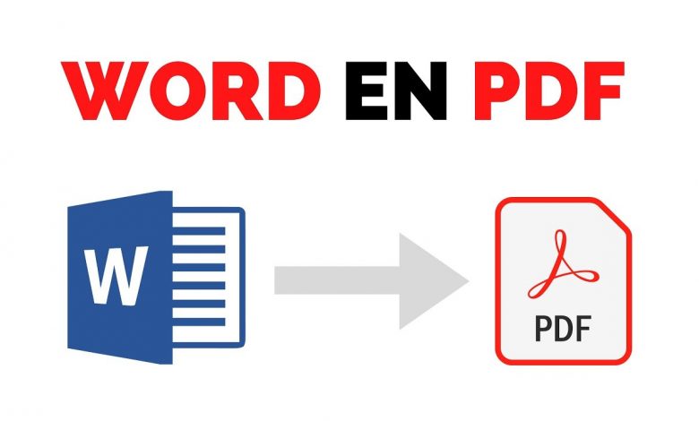 comment convertir un fichier Word en PDF